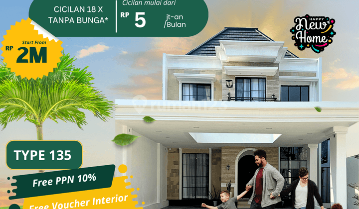 New Verania Rumah Mewah, Kolam Renang Pribadi, Lokasi Strategis 1