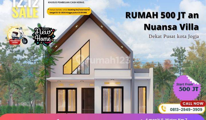 Dijual Rumah Murah Yogyakarta Nuansa Villa Bisa Cicilan 1