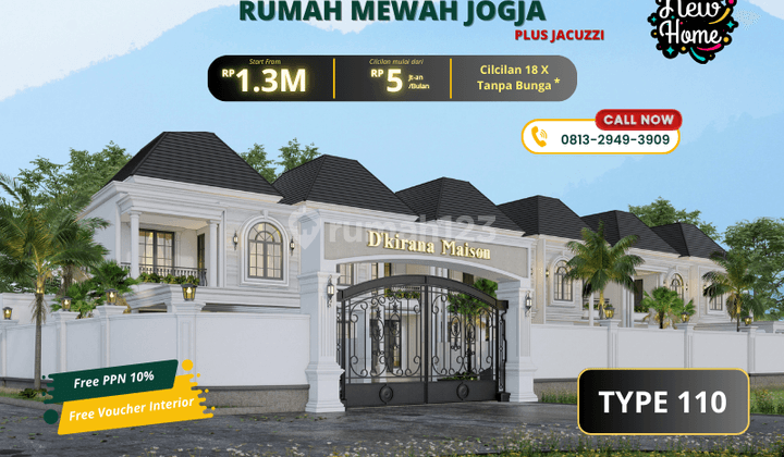 Rumah Mewah Kota Yogyakarta Mulai Dari 1,4M Pluss Jacuzi 1