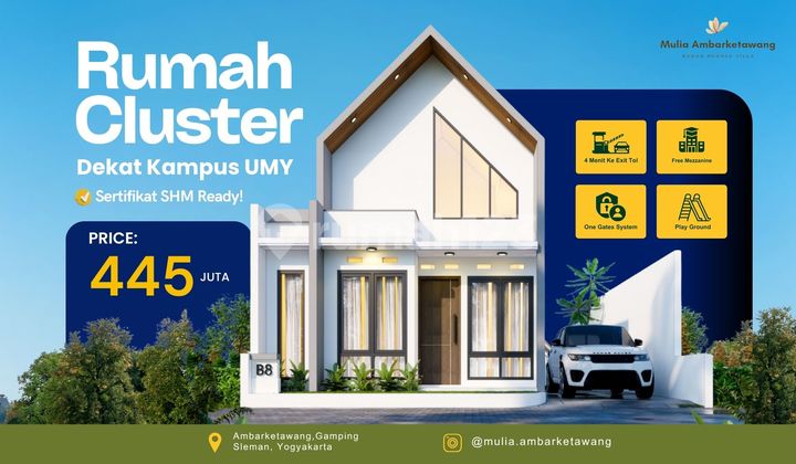 Dijual Rumah Sleman Ambarketawang Gamping Dalam Cluster 1