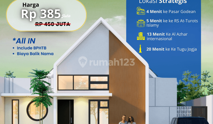Dijual Rumah Murah Godean Sleman Dekat Perkantoran & Sekolah 1