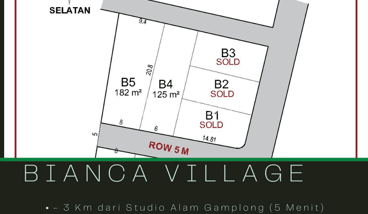 Di Jual Tanah Kavling Murah Area Moyudan 2