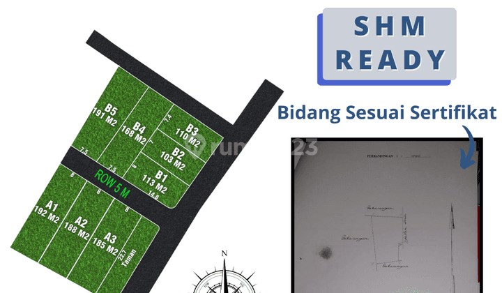 Di Jual Tanah Kavling Murah Area Moyudan 7
