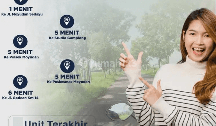Rumah Dekat Calon Exit Tol Barat Selatan Smk Muhammadiyah Moyudan 3
