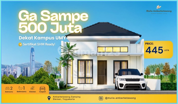 Rumah Dijual Sleman Dekat Pasar Gamping Dalam Cluster 1