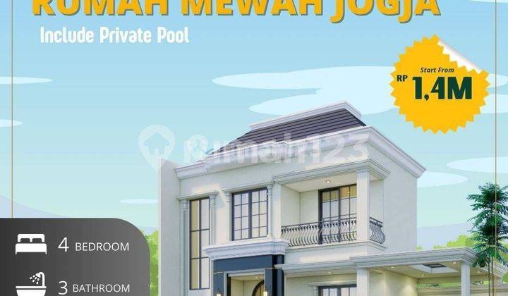 Rumah Kawasan Elit Jogja Bergaya American Style di Puri De Karta 1