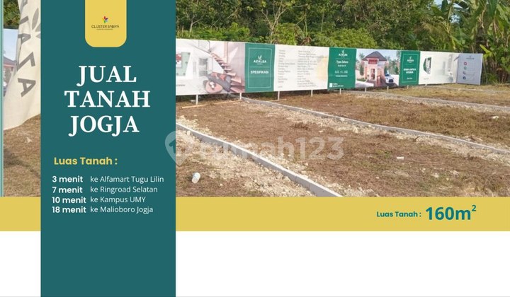 Land 160 m² in Bangunjiwo, Bantul - Suitable for Residential or Investment