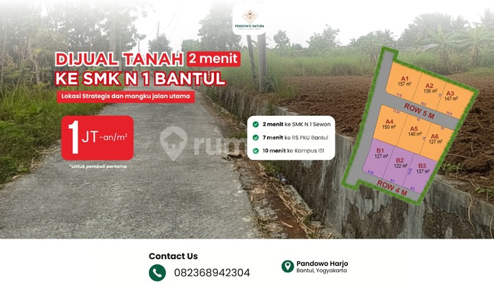 Cheap Land in Bantul Near Campus, Price 1 Million Cheap Land in Bantul Near Campus, Price 1 Million