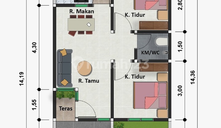 Rumah Strategis Bawen Semarang Dekat Tol Desain Resort SHM 2