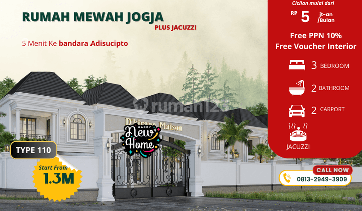 Rumah Mewah Jogja Dengan Sentuhan Desain American Ada Jacuzzi 1