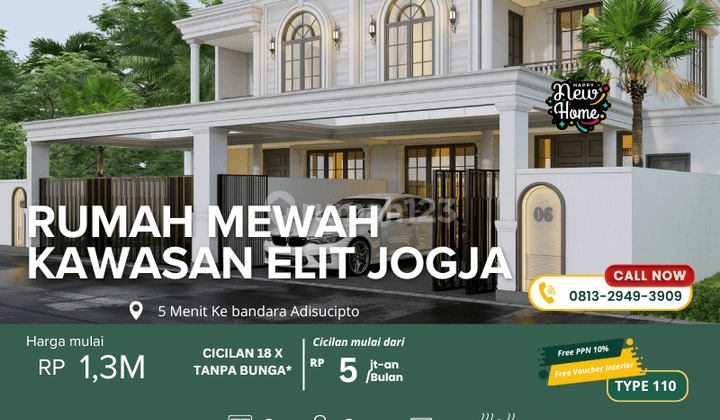 Rumah Mewah Gaya American Plus Jacuzzi Area Yogyakarta Kota 1