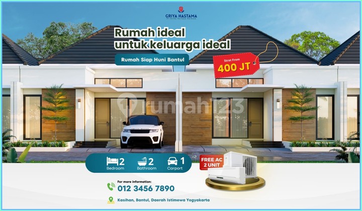 RUMAH MURAH JOGJA 400 JUTAAN MINIMALIS MODERN BANGUNJIWO BANTUL 