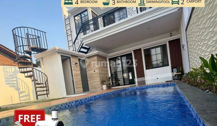 Rumah Mewah Jogja 2 Lantai American Style Dekat Waterpark Citragrand Private Pool 1