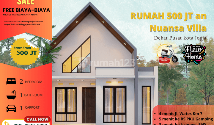 Rumah Murah 1 Lantai 500jtan Aja Dekat Umy 1