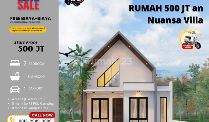 Mulai Dari 500 Jt Rumah Mewah Yogyakarta Dengan Nuansa Villa 1