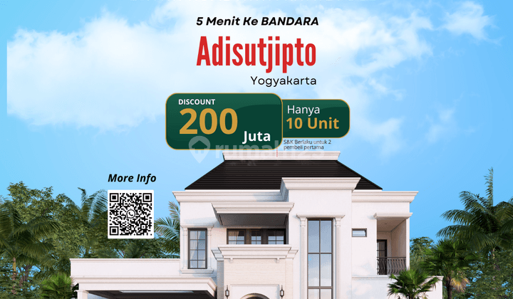 Deal Rumah Jogja 3 M Dekat Maguwo SHM Ready Bonus Kolam Renang  1