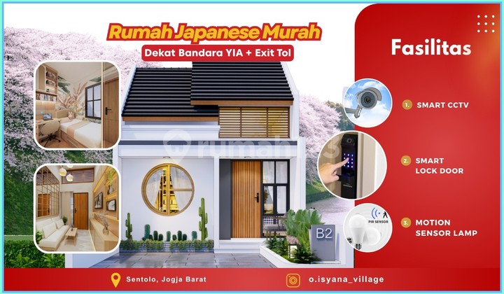 Rumah Murah Jogja Gaya Jepang 300 Jutaan Dekat Brimob Sentolo