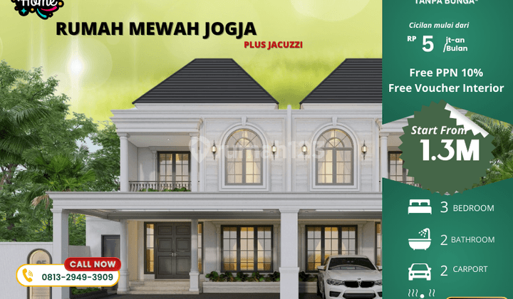 Rumah Mewah Yogyakarta 2 Lantai Bisa Dicicil Bertahap 1