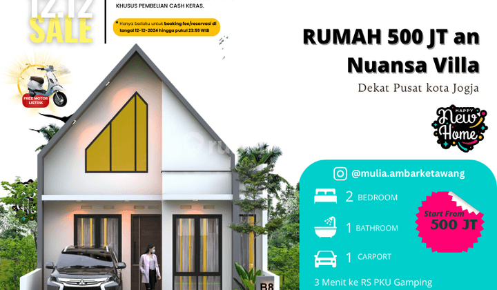 Nuansa Villa Rumah Mewah Yogyakarta Ini Hanya 500 Jtan 1