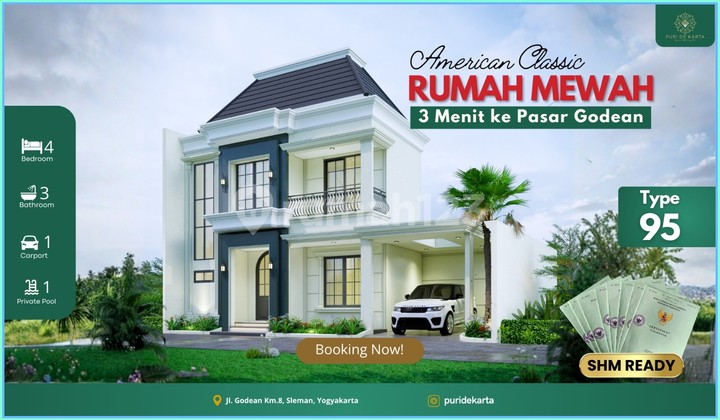 Dijual Rumah Mewah dengan Suasana Asri di Km 8 Godean Dijual Rumah Mewah dengan Suasana Asri di Km 8 Godean