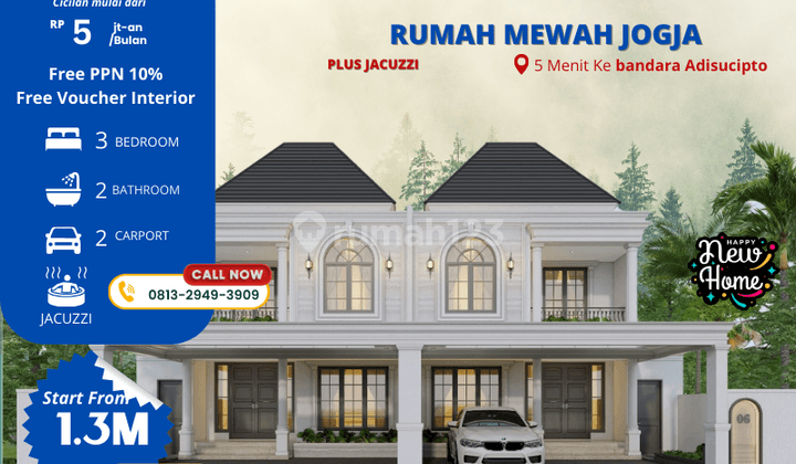 Segera Dapatkan Rumah Mewah Yogyakarta Hanya di 1,3 M An 1