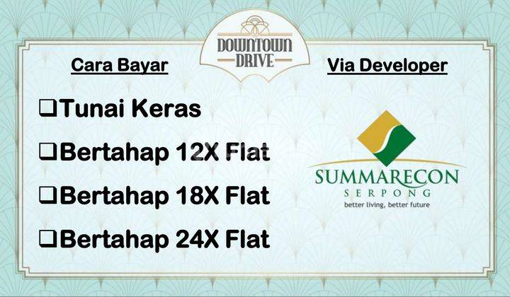 Ruko Baru Downtown Drive depan Cluster Volta Summarecon Gading Serpong Uk 5x16 2 lantai 3.1M 10
