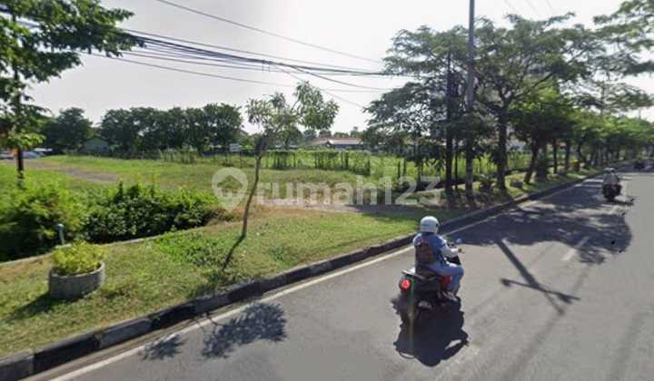 Jual Lahan Usaha Raya MERR Bentuk Segitiga Hadap Timur & Selatan