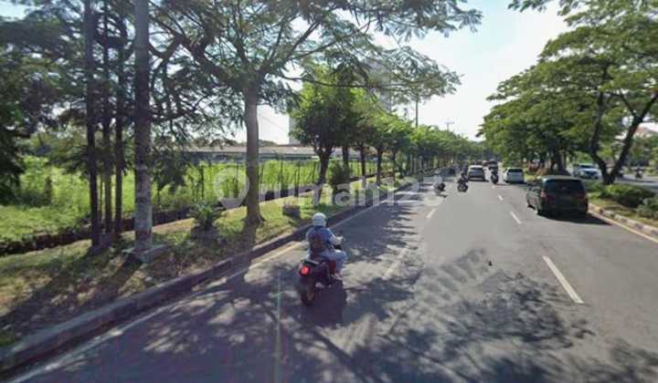 Jual Lahan Usaha Raya MERR Bentuk Segitiga Hadap Timur & Selatan