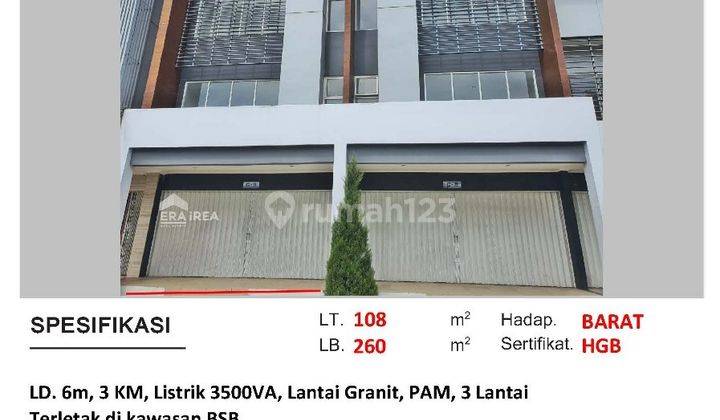 Ruko Murah Area Komersil Kawasan Elit Semarang 2