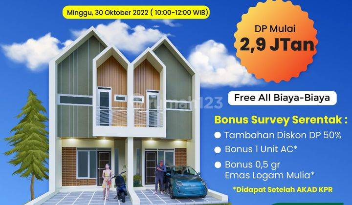 Rumah Elit Di Sawangan Depok Dp 2,9 Jt Cicilan 2 Jutaan Dekat D kandang Farm  10