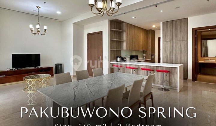 For Sale Pakubuwono Spring 2 Bedroom Tipe Corner, Semi Furnished