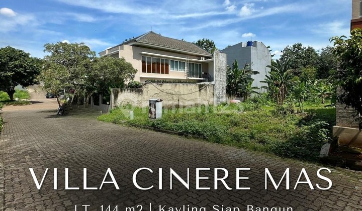 For Sale 	Kavling Siap Bangun, Hadap Selatan - Villa Cinere Mas