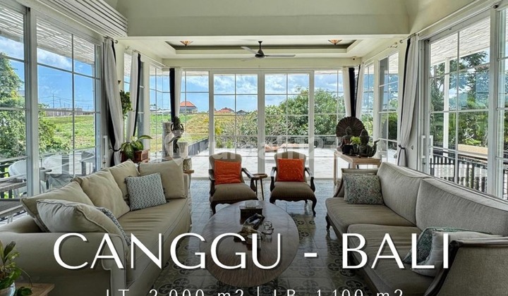 Dijual Vila Mewah Pemandangan Sawah & Gunung Tanpa Perabotan