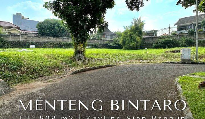 For Sale Kavling Siap Bangun, Dalam Cluster One Gate System di Menteng Bintaro 1