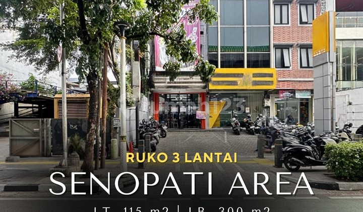 For Sale Ruko 3 Lantai + Rooftop Komersial Area Di Senopati Area
