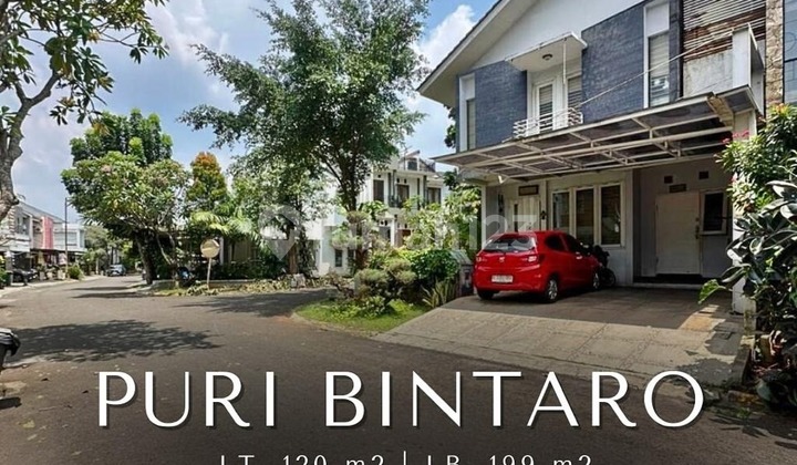 For Sale House Inside Cluster, Corner Position in Puri Bintaro For Sale House Inside Cluster, Corner Position in Puri Bintaro