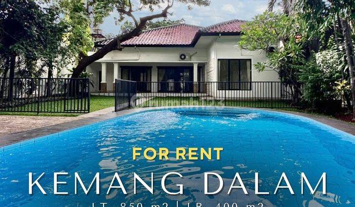 For Rent Rumah Semi Furnished Area Nyaman, Di Kemang Dalam 1