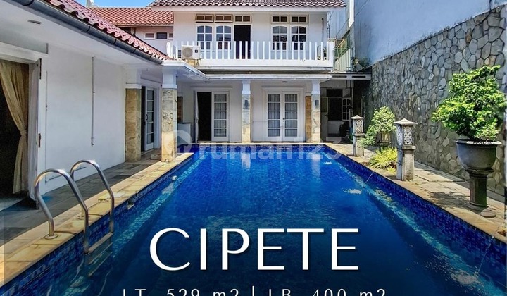 For Sale Rumah Depan Taman, Dekat Cipete Raya & Stasiun MRT