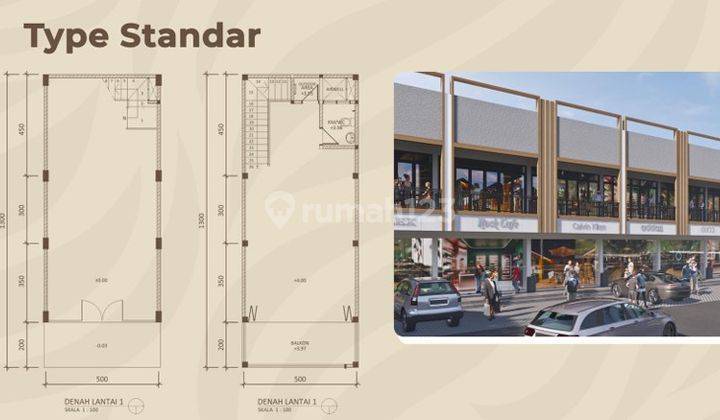 Ruko Baru Standar Type di Paskal Hyper Square Blok D-E 2