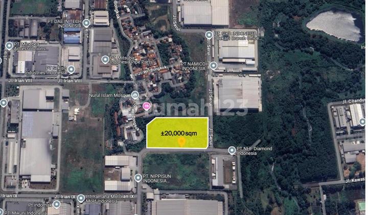 DIJUAL TANAH INDUSTRI DI MM2100 - BEKASI