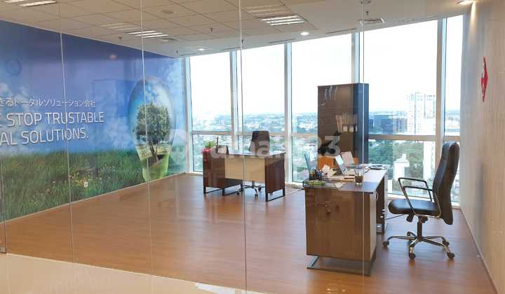 Kantor Office The Manhattan Square, Luas 240 M2, Mid Floor