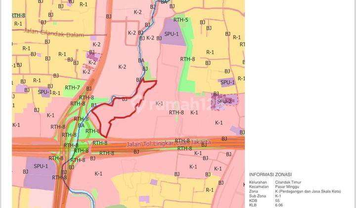 DIJUAL TANAH KOMERSIL DI TB SIMATUPANG 7