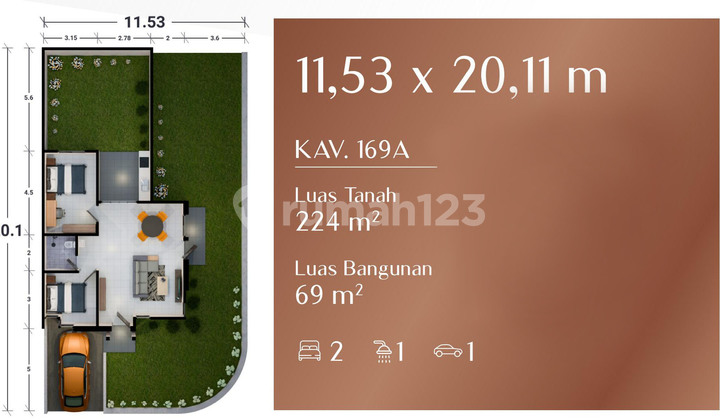 Buah Batu Canal New Cherryfield Good Ready to Occupy Calosa HOOK 169A new 2