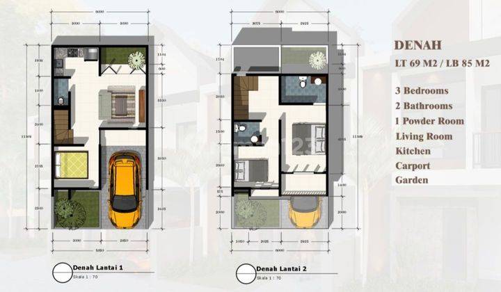 Rumah 2 Lantai One Gate System di Panjer Dekat Kampus Undiknas 2