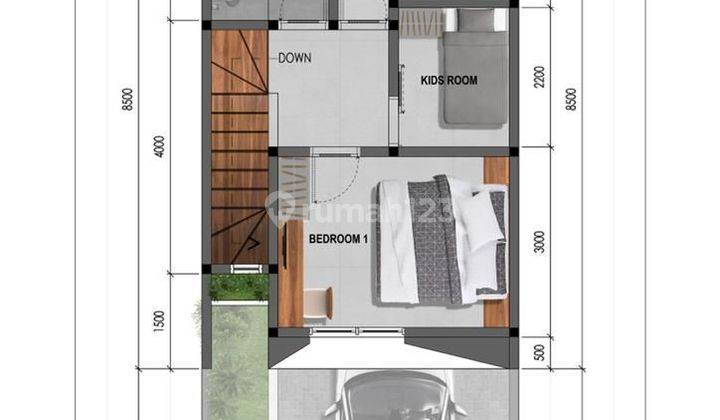 Rumah Minimalis Modern 2 Lantai One Gate System Di Mahendradata 2