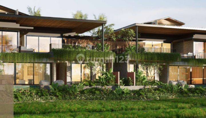 Villa Fully Furnish Dengan View Sawah di Canggu 1