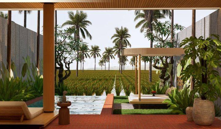 Villa Semi Furnish Dengan Pemandangan Langsung Sawah di Ubud 2