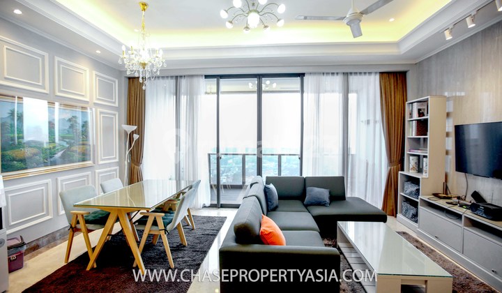 Disewakan Apartemen District 8, 2 Bedroom, High Floor, Beautiful Furniture, Nice View