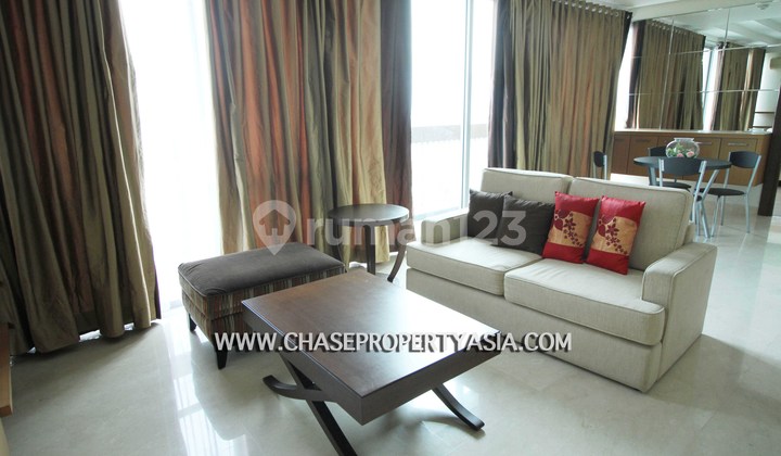 ruang keluarga dijual apartemen kemang mansion 1br,