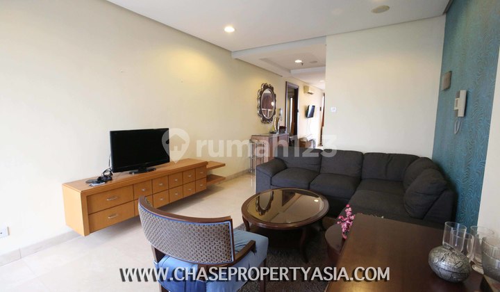 For Rent Kemang Mansion, 2 Bedrooms, 2 Beautiful Views, High Floor, Beautiful For Rental